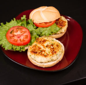 Chicken and Chile Burgers